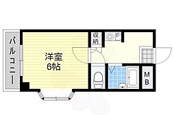 ローレルハイツウエハラ 1Kの間取図画像