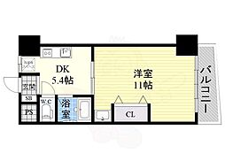 大拓ハイツ6 1DKの間取図画像