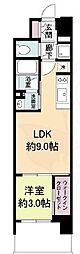 リビオメゾン新大阪 1LDKの間取図画像