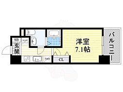 ラクラス新大阪 1Kの間取図画像
