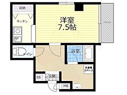 メゾン三和ドライ 1Kの間取図画像