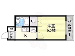 マンハッタンヒルズ 1Kの間取図画像