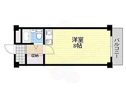 トッププラザ ワンルームの間取図画像