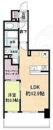 リビオメゾン新大阪 1LDKの間取図画像