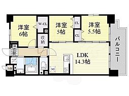 グランジュテ 3LDKの間取図画像