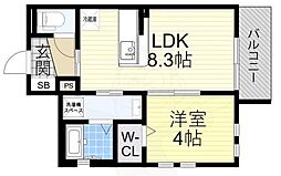 プレドラガール 1LDKの間取図画像