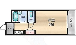 グレイスハイツ北大阪 1Kの間取図画像