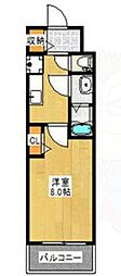 フェニックス新大阪 1Kの間取図画像