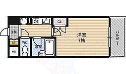 エスリード新大阪第8 1Kの間取図画像