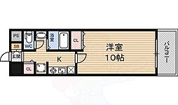 アーバンエース西中島パル 1Kの間取図画像