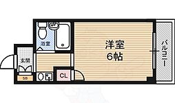 ドレクセル上新庄 1Kの間取図画像