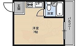 かねまつ東三国マンション北棟 ワンルームの間取図画像