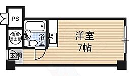 新大阪コーポビアネーズ ワンルームの間取図画像