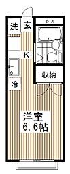 エステートピアさいとう 1Kの間取図画像