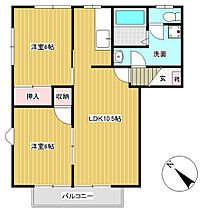 フレグランス日栄　Ａ  ｜ 長野県飯田市松尾久井（賃貸アパート2LDK・2階・54.69㎡） その2