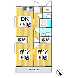 間取図画像 2DK