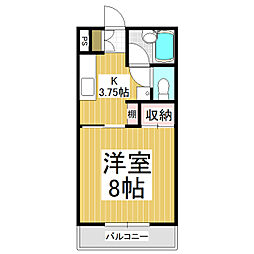 メゾンド・レポ 1Kの間取図画像