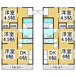 ビアン・ロジュマンF 3DKの間取図画像