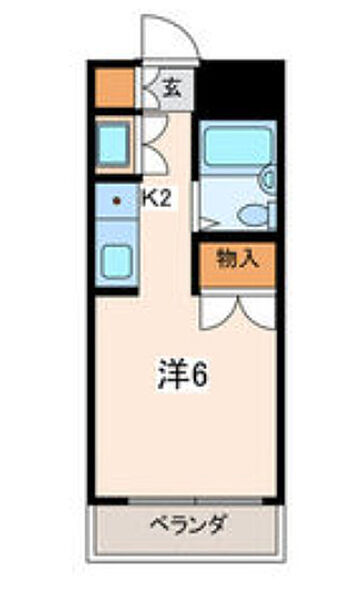 神奈川県横浜市西区浅間台(賃貸マンション1K・2階・21.00㎡)の写真 その2