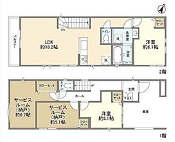 Kolet磯子02 1階2SLDKの間取り