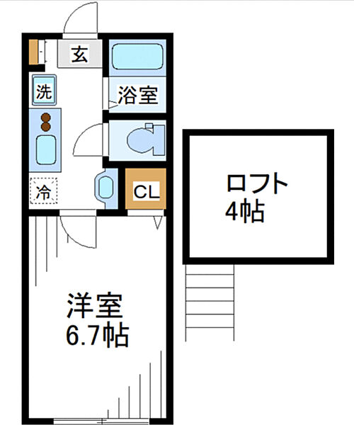 神奈川県横浜市中区本牧緑ケ丘(賃貸アパート1K・2階・20.01㎡)の写真 その2
