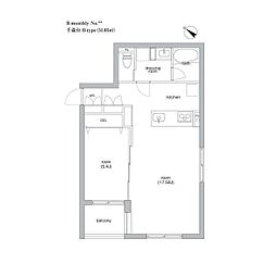 SIERRAGARDENS /新築・デザイナーズ・世田谷・安 1LDKの間取図画像