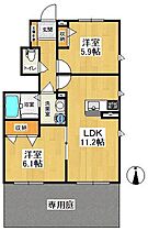 エトワール（積水） 101 ｜ 埼玉県狭山市広瀬1丁目（賃貸アパート2LDK・1階・53.36㎡） その2