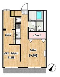 間取図画像 1LDK