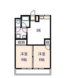 間取図画像 2DK