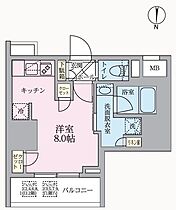 東京都台東区千束２丁目6-6（賃貸マンション1R・10階・25.48㎡） その2