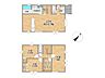 間取り：【間取図】3SLDKの間取りは各居室収納付きが嬉しいですね。1階対面キッチンでご家族の顔を見ながらお料理ができます。上下階にトイレがあるのも忙しい朝に嬉しいです。