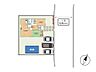 その他：【敷地配置図】敷地内には1台分の車庫があり、車庫の前面にも普通車3台分のスペースがございます。最大で計4台駐車可能です。