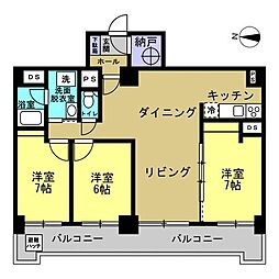 間取図画像 3LDK