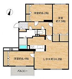 間取図画像 3LDK