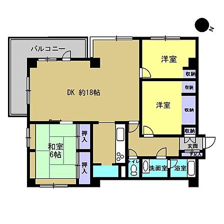 3LDK 間取り