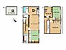 間取り：【間取り図】2階3部屋の4LDK住宅です。動線の良い使いやすい間取りです。