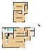 間取り：【間取り図】間取りは3LDKの二階建てです。1階に洋室1部屋、2階に洋室2部屋となっております。各部屋が独立しているので、お子様の勉強部屋としてもお使いいただけます。