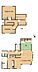 間取り：【間取り】間取りは4LDKの二階建てです。1階に和室1部屋、2階に洋室3部屋です。各部屋が独立しているので、お子様の勉強部屋としてもお使いいただけます。