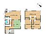 間取り：【間取図】リフォーム後の間取り図です。洋室3部屋、和室1部屋の4LDKです。