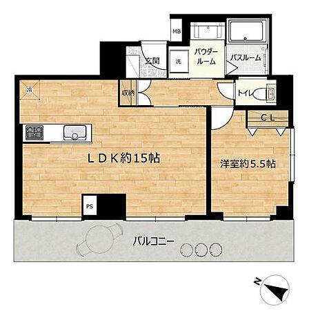 リフォーム後の間取り図です。