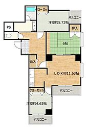 ライオンズマンション高崎田町 3LDKの間取図画像