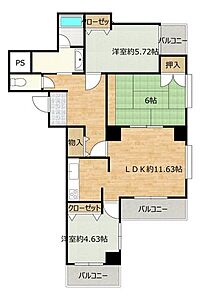 間取り:【間取図】お家の間取り図です。全居室に収納がある3LDKです。高崎花火を見ることができます。 間取り:【間取図】お家の間取り図です。全居室に収納がある3LDKです。高崎花火を見ることができます。