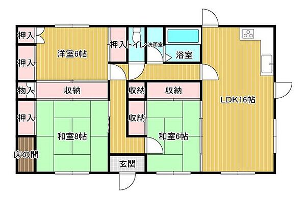 間取りを拡大表示