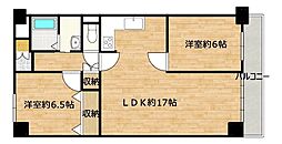 エンゼルハイム西椎路 3LDKの間取図画像