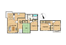 可児市大森　戸建て 4LDKの間取り