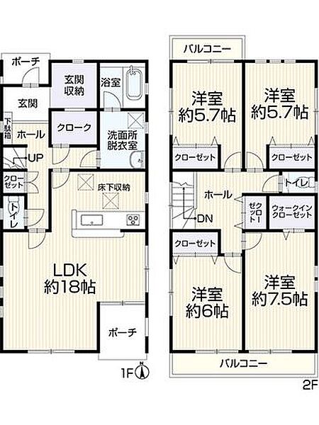 間取りを拡大表示