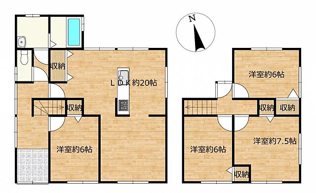 間取り 富山市堀川町108-4
