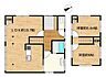 間取り：RF後の間取図です。2LDKとコンパクトな間取りです。