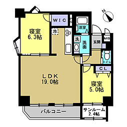 間取図画像 2LDK