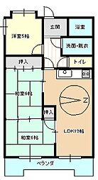エクセレント神前 3LDKの間取図画像